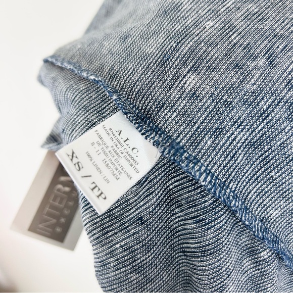 A.L.C. Gray Open Back Long Sleeve Top - Picture 10 of 11